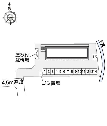 ★手数料０円★高槻市東五百住町 月極駐車場